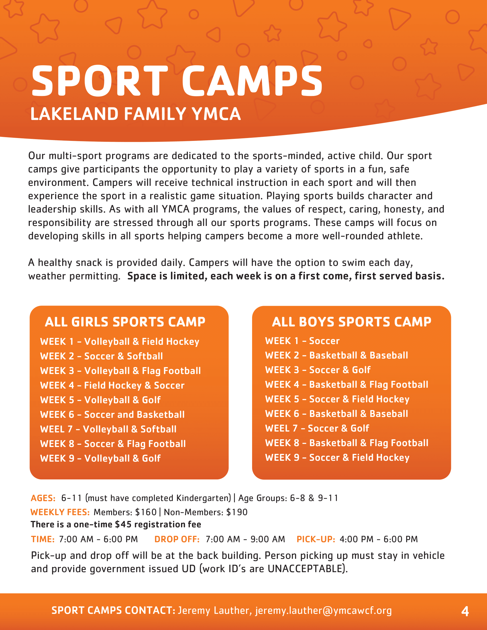 Summer Camp Age Groups